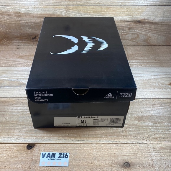 ADIDAS DON ISSUE 2 MARVEL VENOM FV8960 BLACK/PINK (COMES WITH OG BOX) - Picture 15 of 16